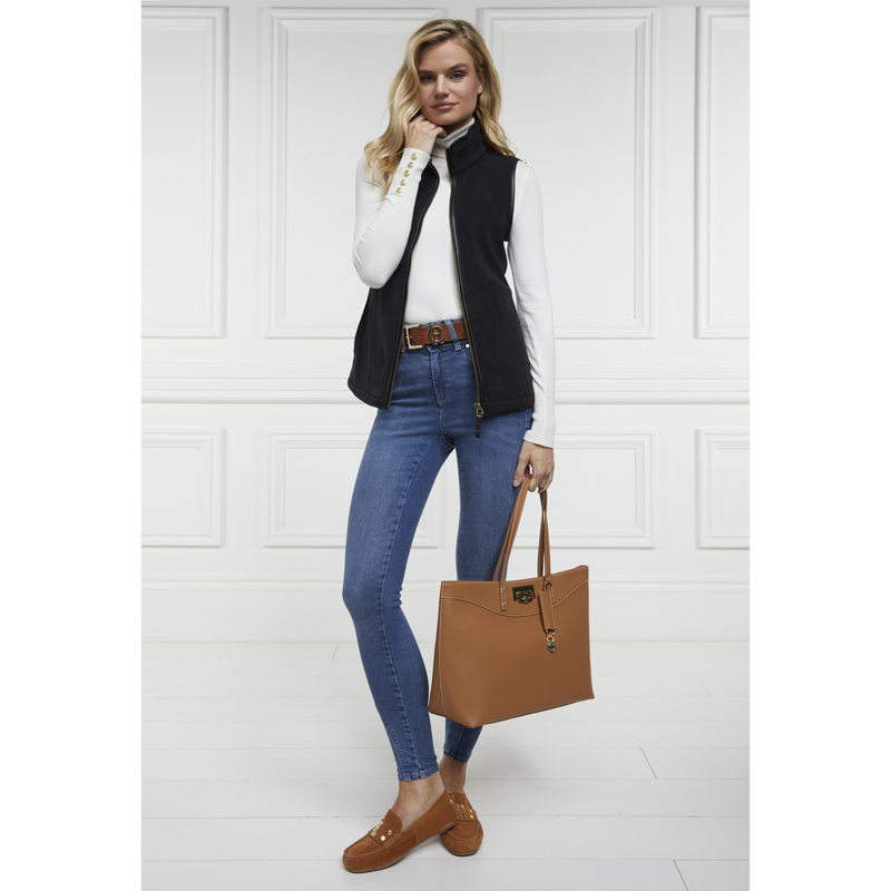 Holland Cooper Country Fleece Gilet - Black-3