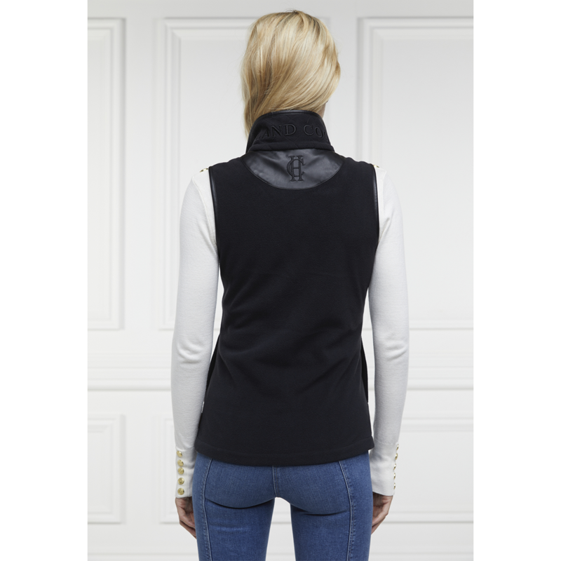 Holland Cooper Country Fleece Gilet - Black-2