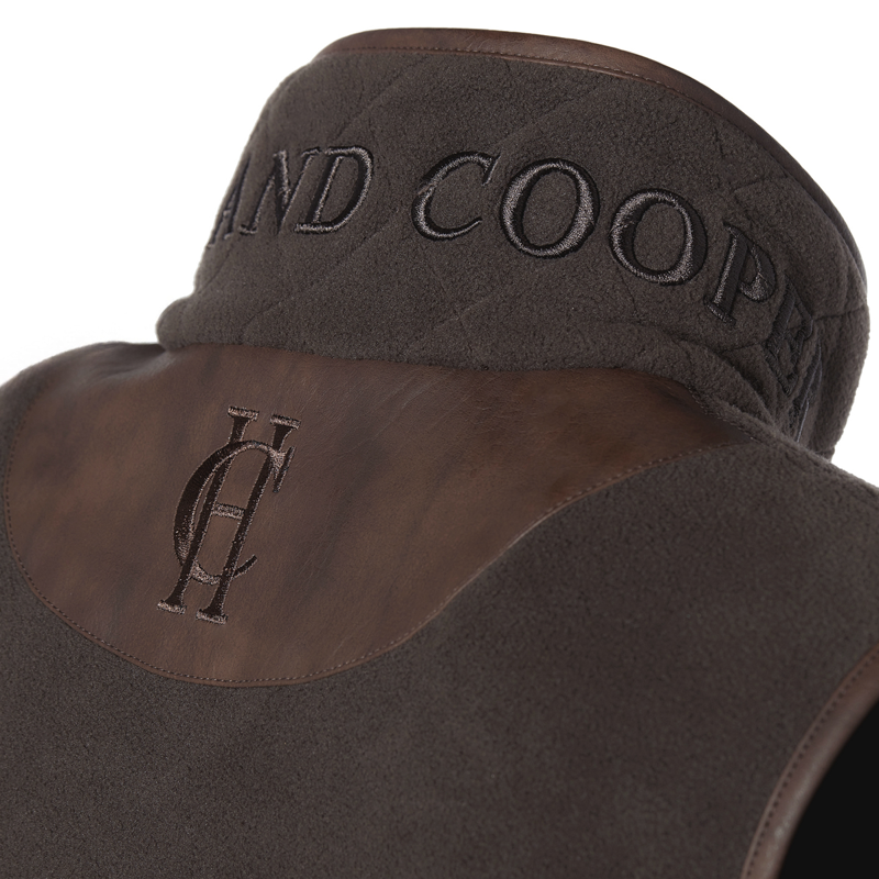 Holland Cooper Country Fleece Gilet - Chocolate-6