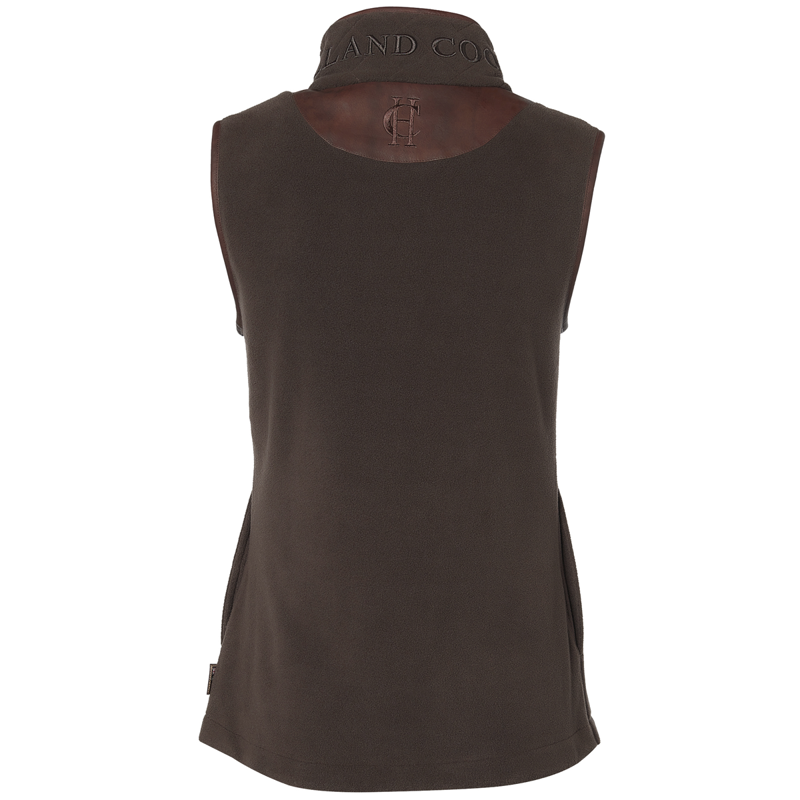 Holland Cooper Country Fleece Gilet - Chocolate-4