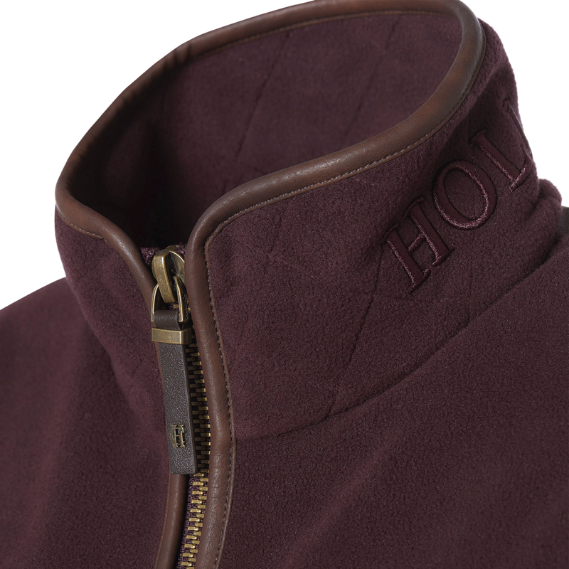 Holland Cooper Country Fleece Gilet - Mulberry-6