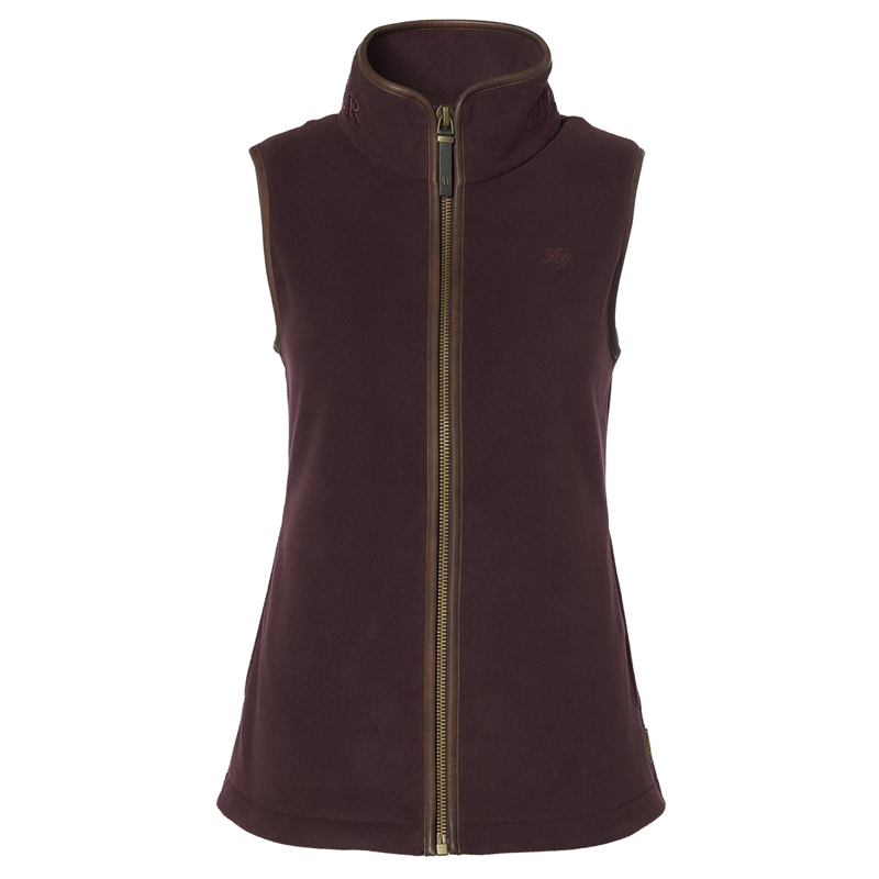 Holland Cooper Country Fleece Gilet - Mulberry-4