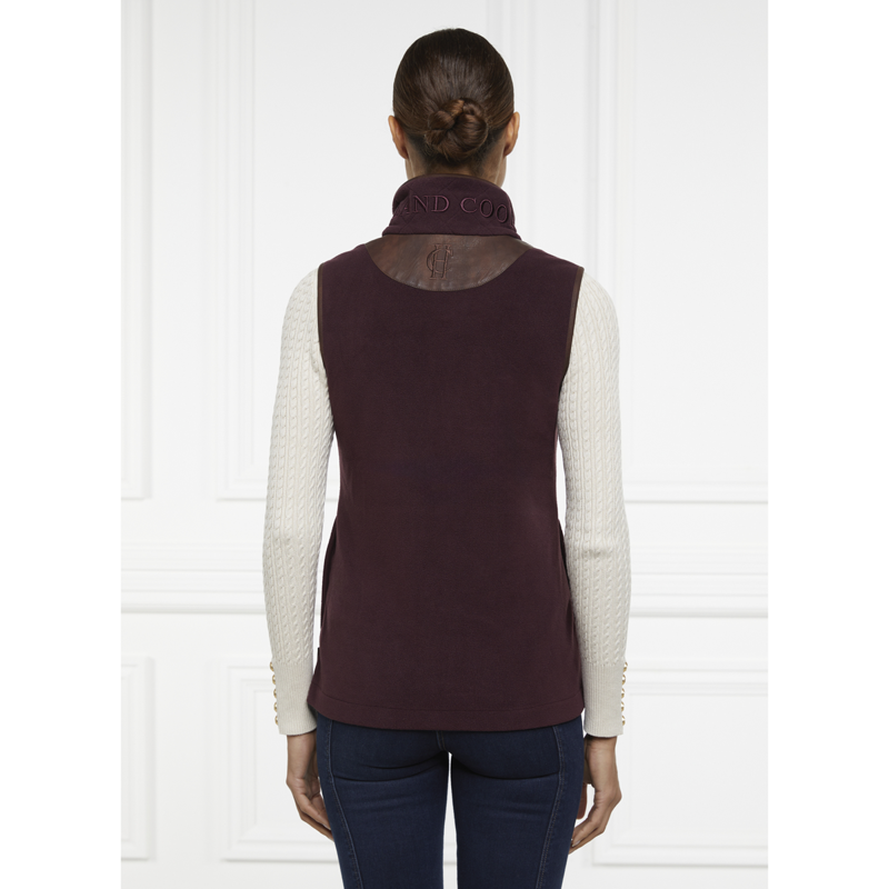 Holland Cooper Country Fleece Gilet - Mulberry-3