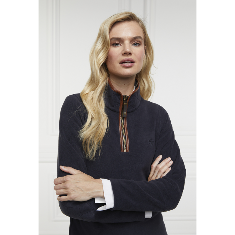 Holland Cooper Country Fleece Half Zip - Ink Navy-6