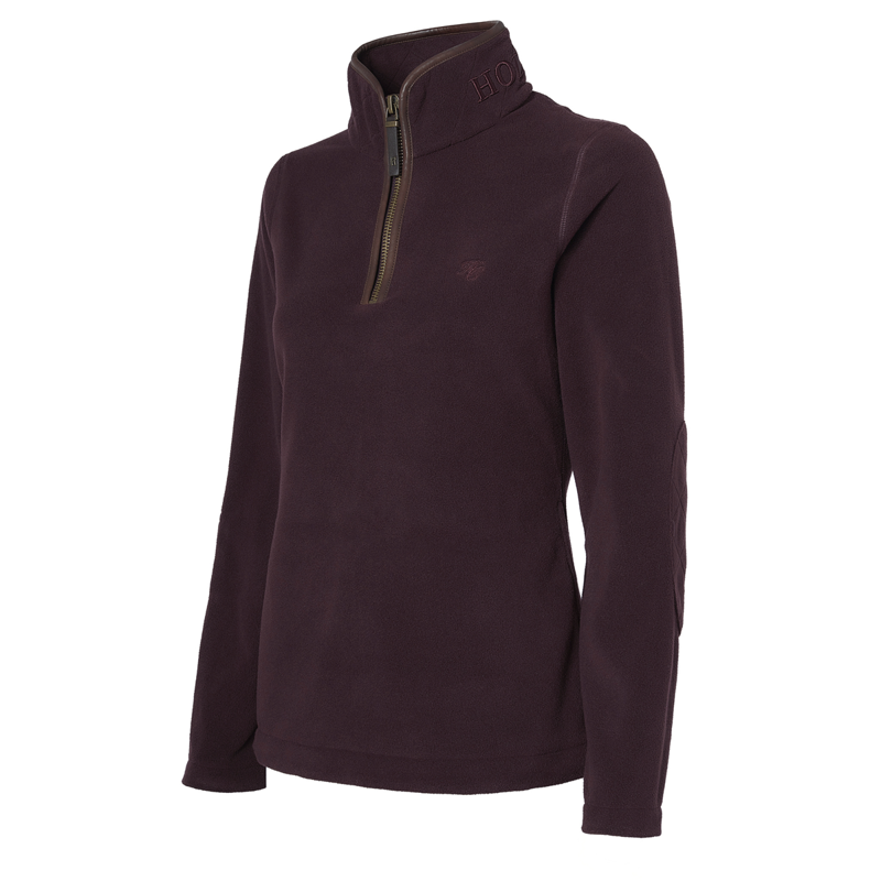 Holland Cooper Country Fleece Half Zip - Mulberry-2