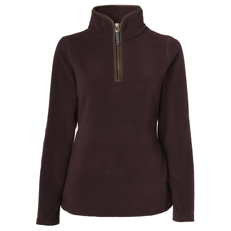 Holland Cooper Country Fleece Half Zip - Mulberry-1