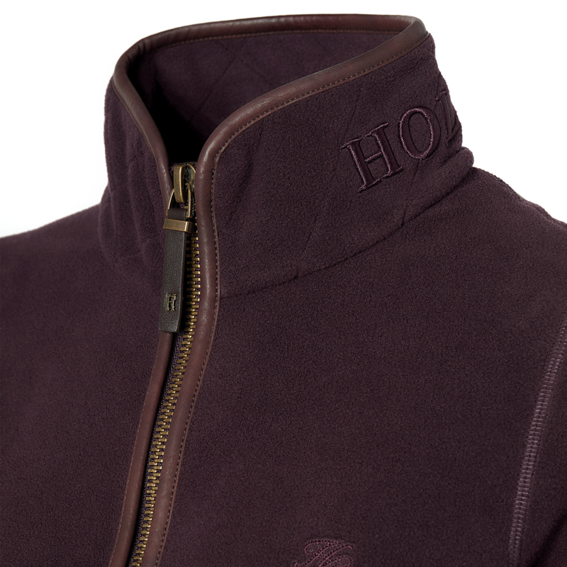 Holland Cooper Country Fleece Half Zip - Mulberry-7