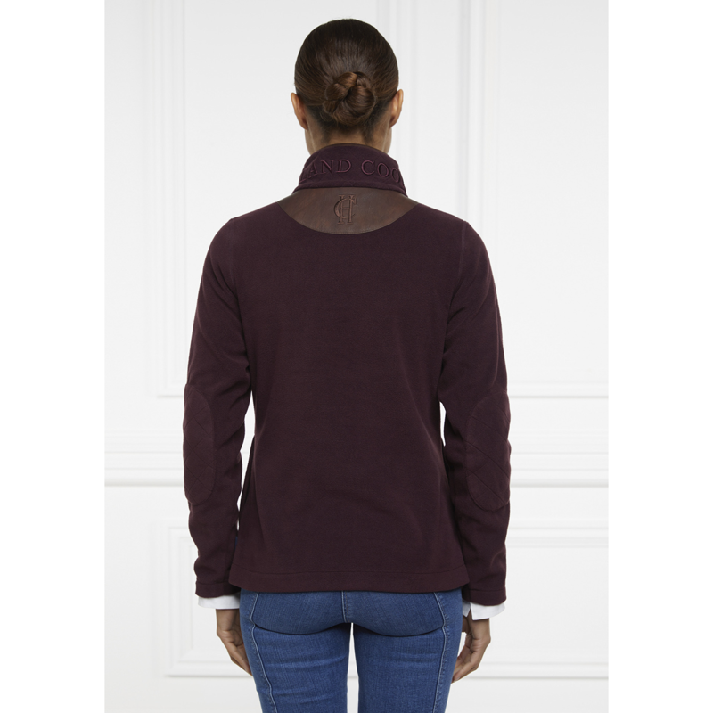 Holland Cooper Country Fleece Half Zip - Mulberry-5
