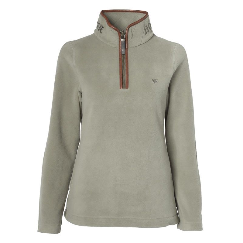 Holland Cooper Country Fleece Half Zip - Sage-1