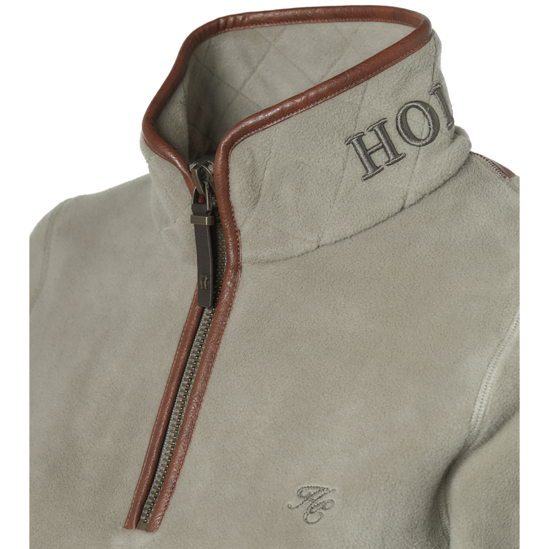 Holland Cooper Country Fleece Half Zip - Sage-7