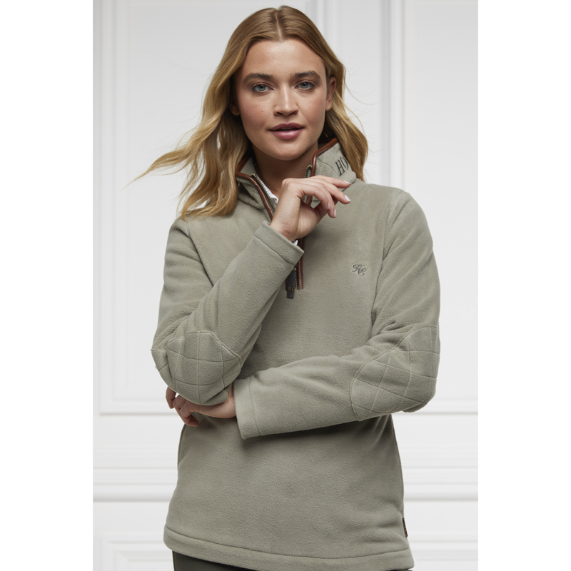 Holland Cooper Country Fleece Half Zip - Sage-3