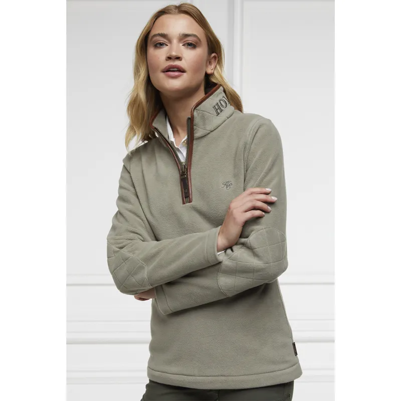 Holland Cooper Country Fleece Half Zip - Sage