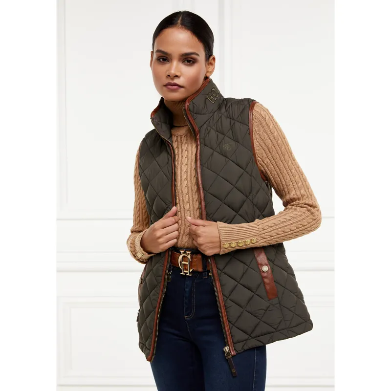 Holland Cooper Country Quilted Gilet - Heritage Khaki