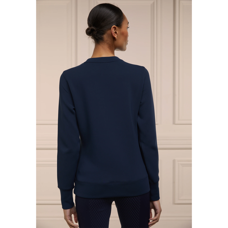 Holland Cooper Crystal Crew Neck Sweat - Ink Navy-3