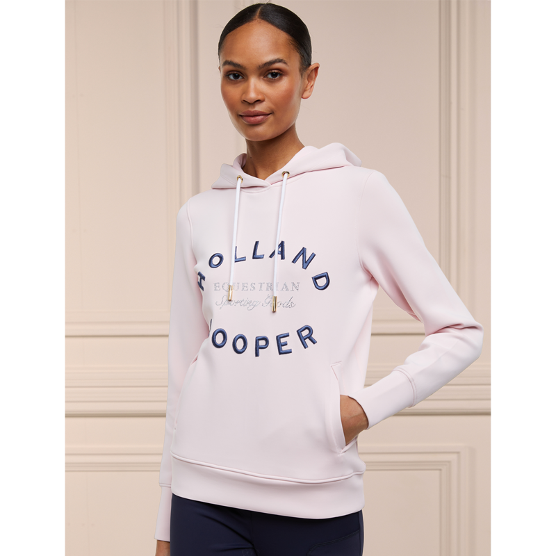 Holland Cooper Crystal Hoodie - Blush-1