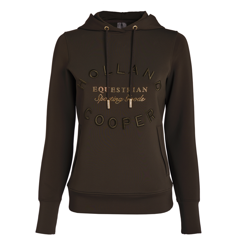 Holland Cooper Crystal Hoodie - Heritage Khaki-6