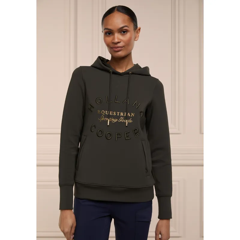 Holland Cooper Crystal Hoodie - Heritage Khaki