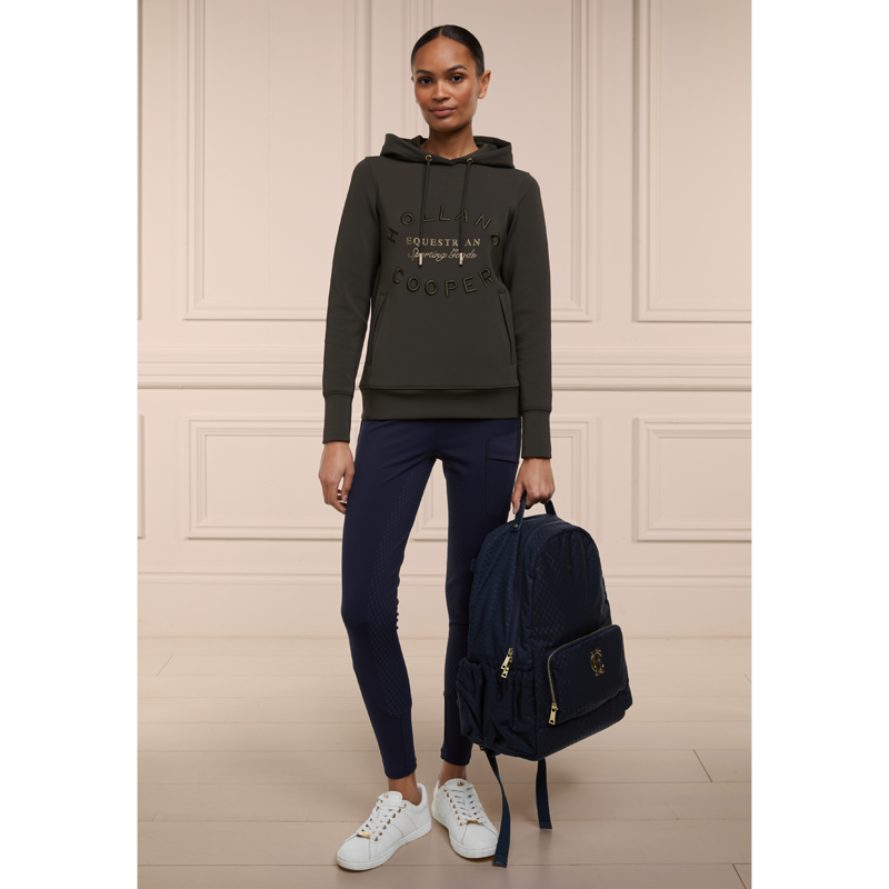Holland Cooper Crystal Hoodie - Heritage Khaki-4