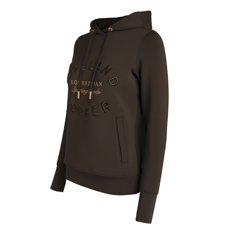 Holland Cooper Crystal Hoodie - Heritage Khaki-8