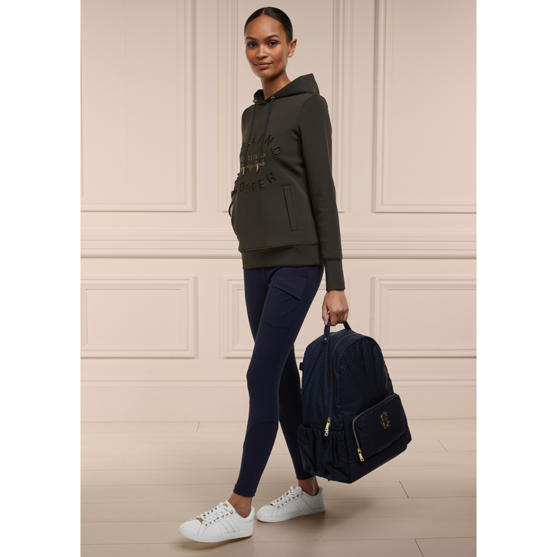 Holland Cooper Crystal Hoodie - Heritage Khaki-5