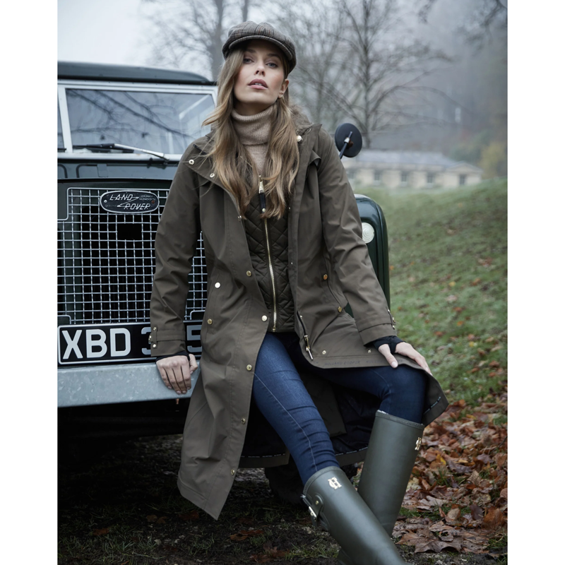 Holland Cooper Folgate Rain Coat - Soft Khaki-11