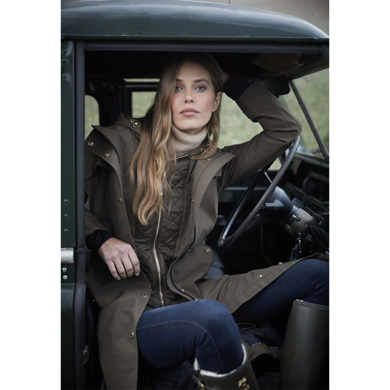 Holland Cooper Folgate Rain Coat - Soft Khaki-10