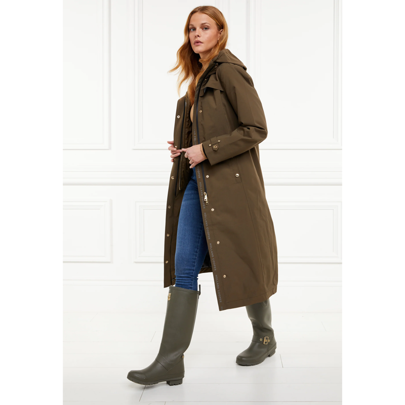 Holland Cooper Folgate Rain Coat - Soft Khaki-2