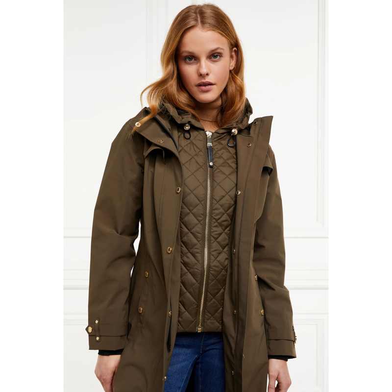 Holland Cooper Folgate Rain Coat - Soft Khaki-5