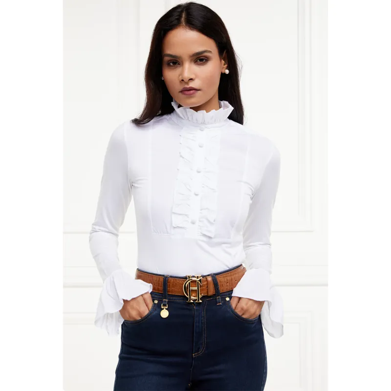 Holland Cooper Melissa Jersey Blouse - White