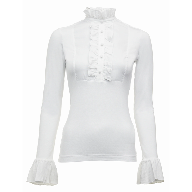 Holland Cooper Melissa Jersey Blouse - White-4