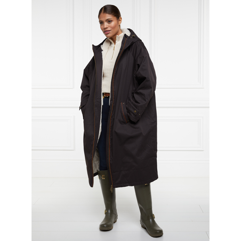 Holland Cooper One-Size Waterproof Coat - Chocolate-2
