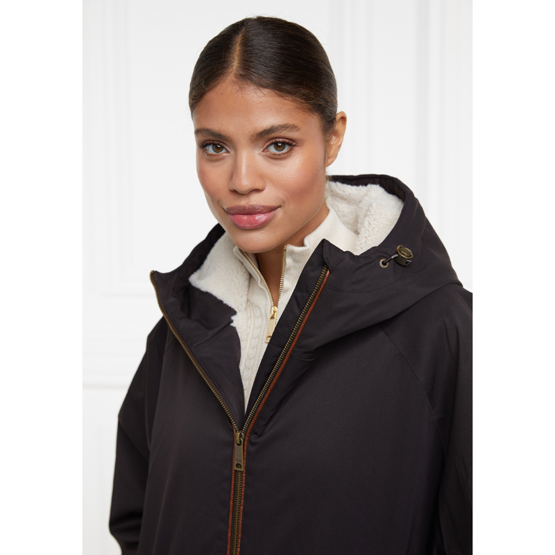 Holland Cooper One-Size Waterproof Coat - Chocolate-4