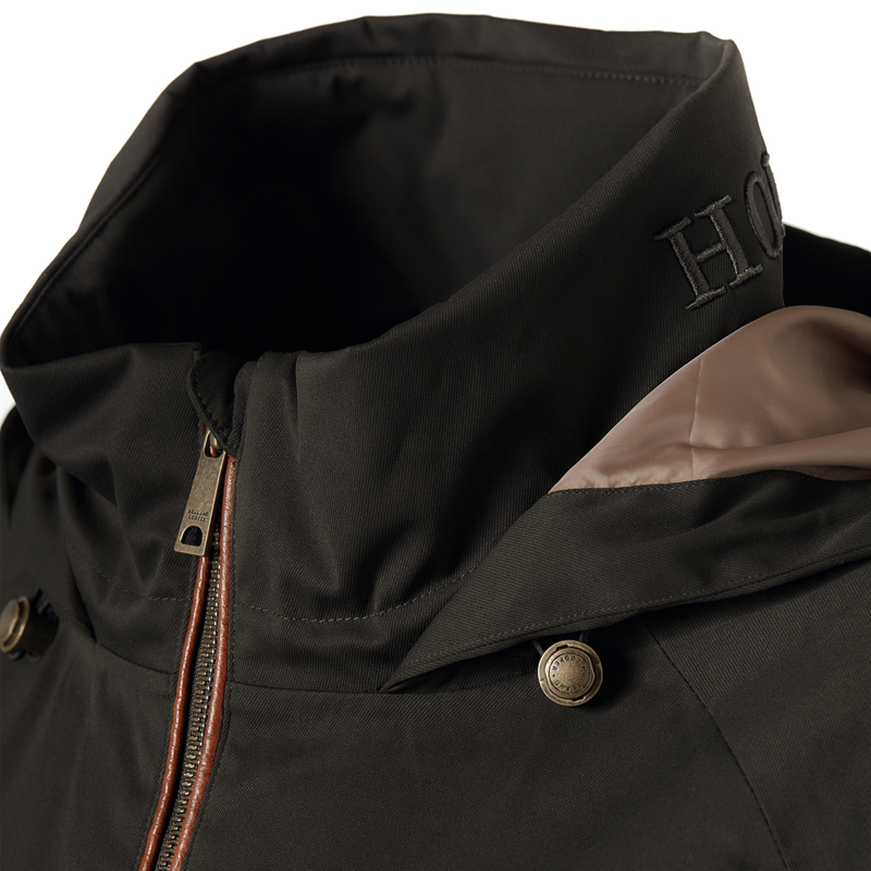Holland Cooper One-Size Waterproof Coat - Khaki-7