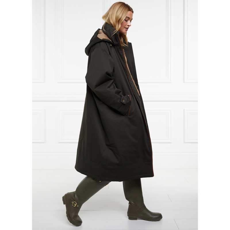 Holland Cooper One-Size Waterproof Coat - Khaki-3