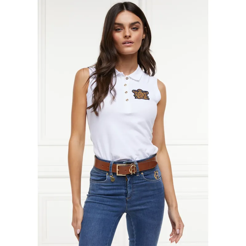 Holland Cooper Sleeveless Polo - White