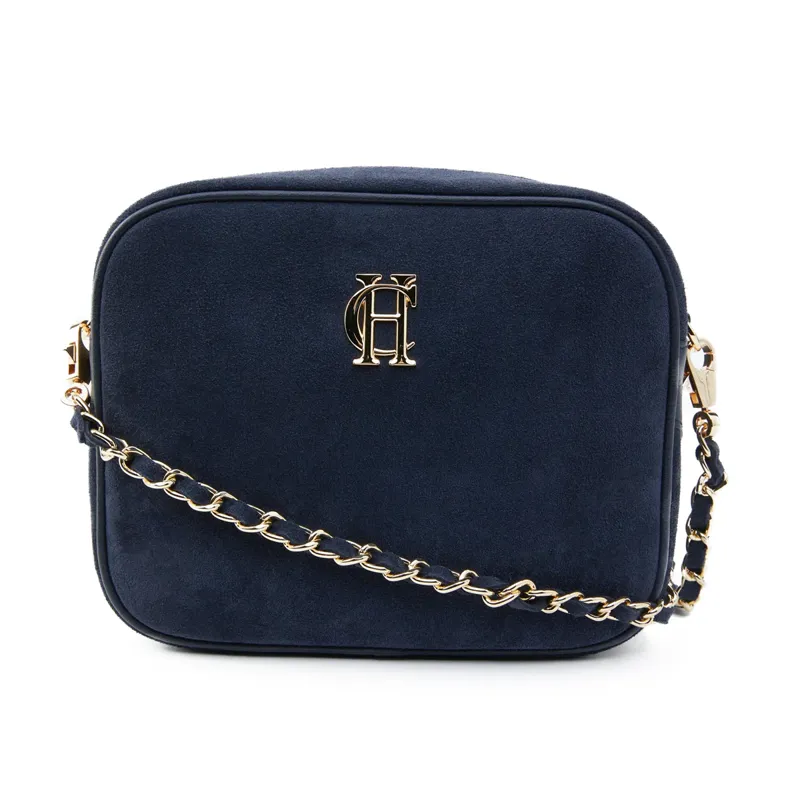 Holland Cooper Soho Camera Bag - Ink Navy Suede