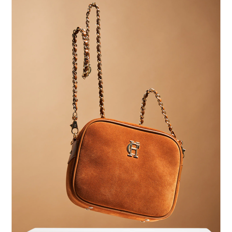 Holland Cooper Soho Camera Bag - Tan Suede-4