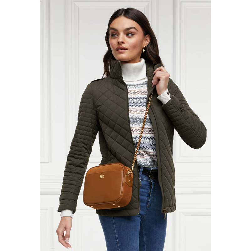 Holland Cooper Soho Camera Bag - Tan Suede-5