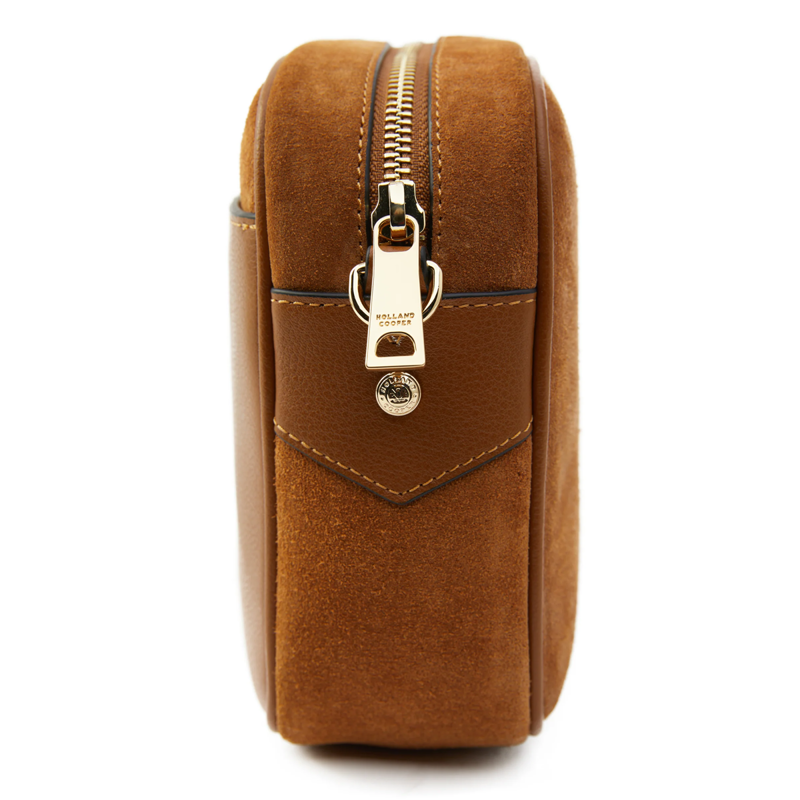 Holland Cooper Soho Camera Bag - Tan Suede-2