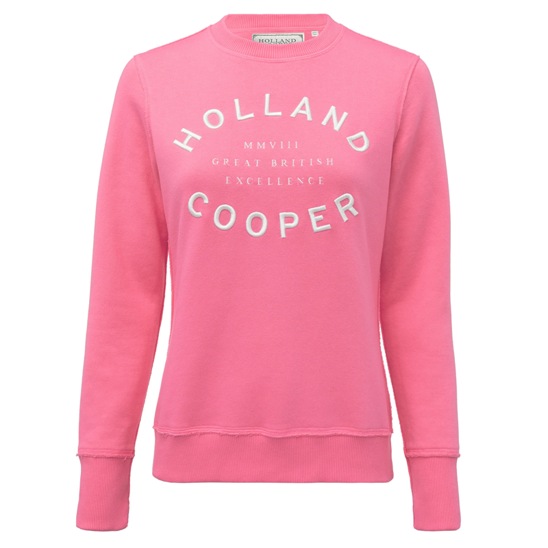 Holland Cooper Varsity Crew - Peony Pink-3