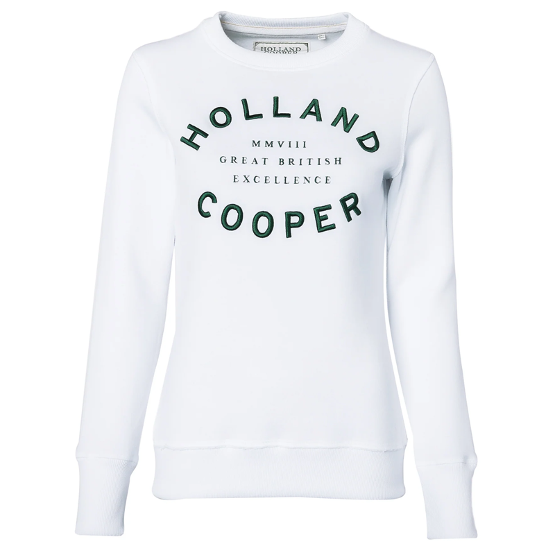 Holland Cooper Varsity Crew - White-4