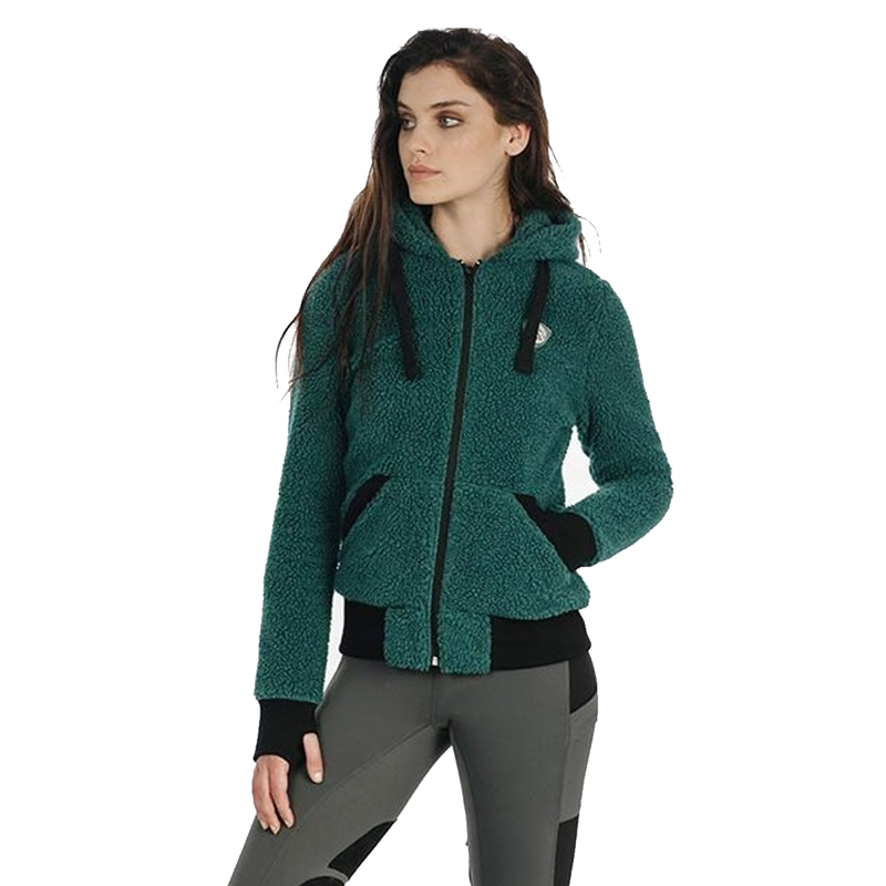 Horseware Fluffy Softie Ladies Fleece - Storm Green-2
