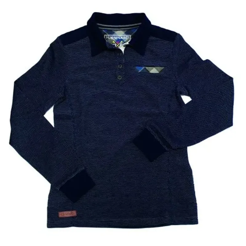 Horseware Lucy Rugby Top - Black Iris