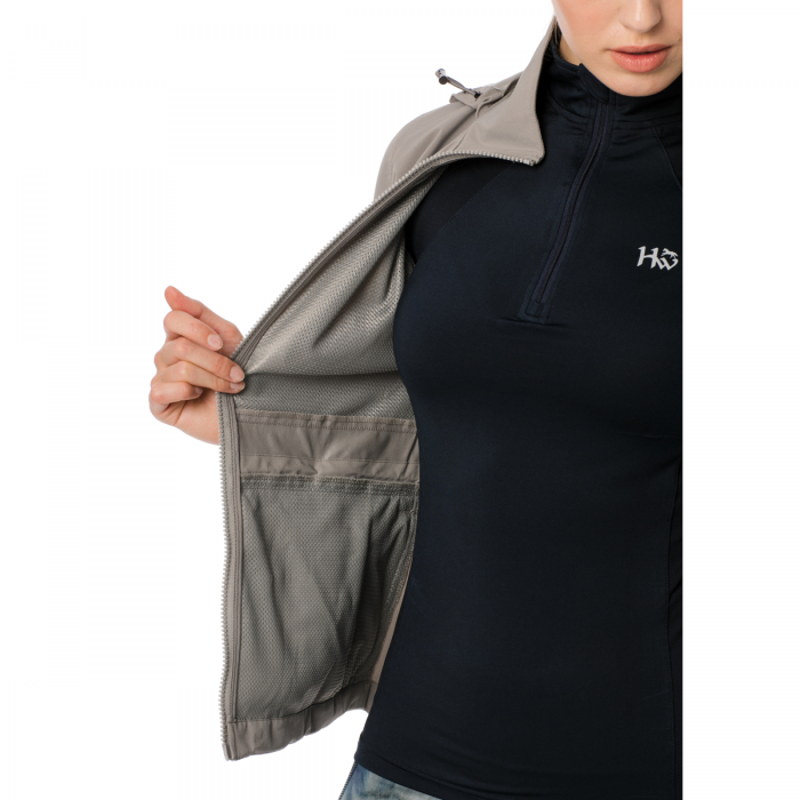 Horseware Carrie Ladies Riding Jacket - Dove Grey-2