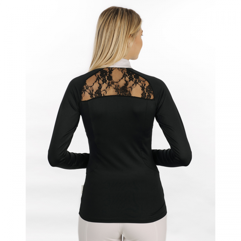 Horseware Sara Long Sleeve Ladies Competition Shirt - Black-1