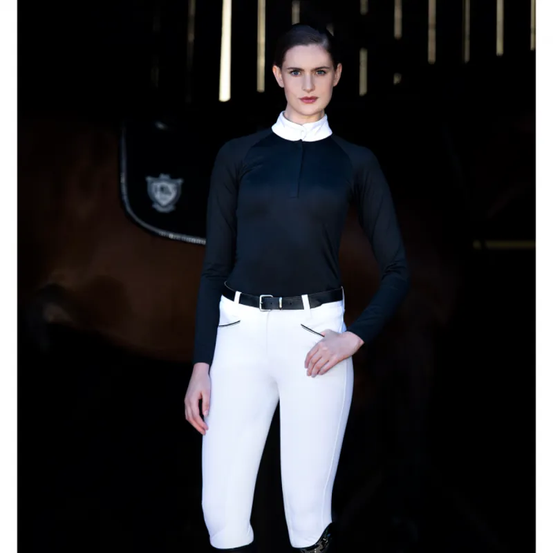 Horseware Sara Long Sleeve Ladies Competition Shirt - Black-3