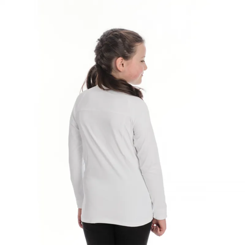 Horseware Kids Sara Competition Long Sleeve Shirt - White-2