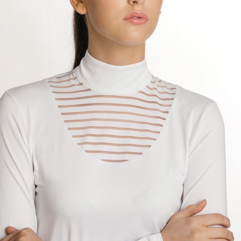 Horseware New Lisa Technical Long Sleeve Competition Shirt - White-2