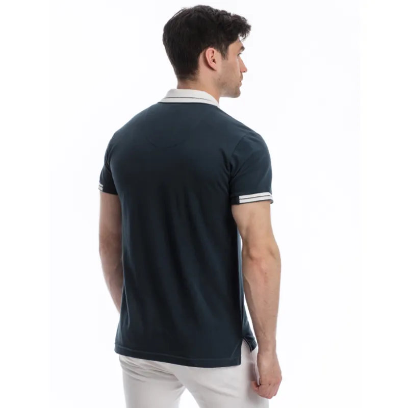 Horseware Unisex Pique Polo Shirt - Navy-4