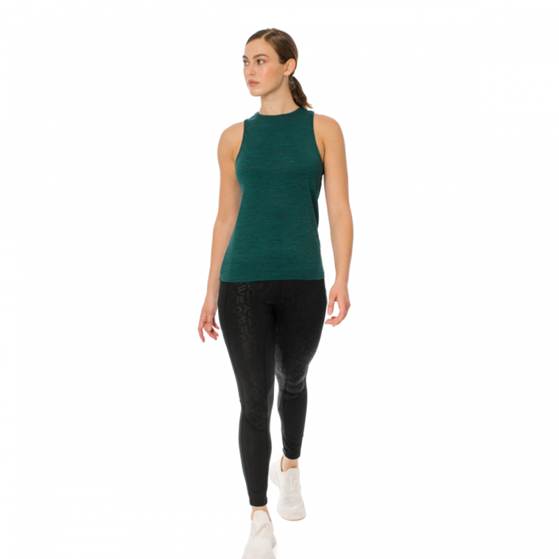 Horseware New Training Tank Top - Green Melange-4